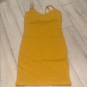 Forever 21 Golden Yellow Mini Dress